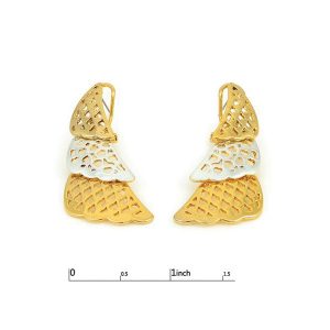 Gold and platinum Plated Africa and middle eastern style Big Ear Stud Earring