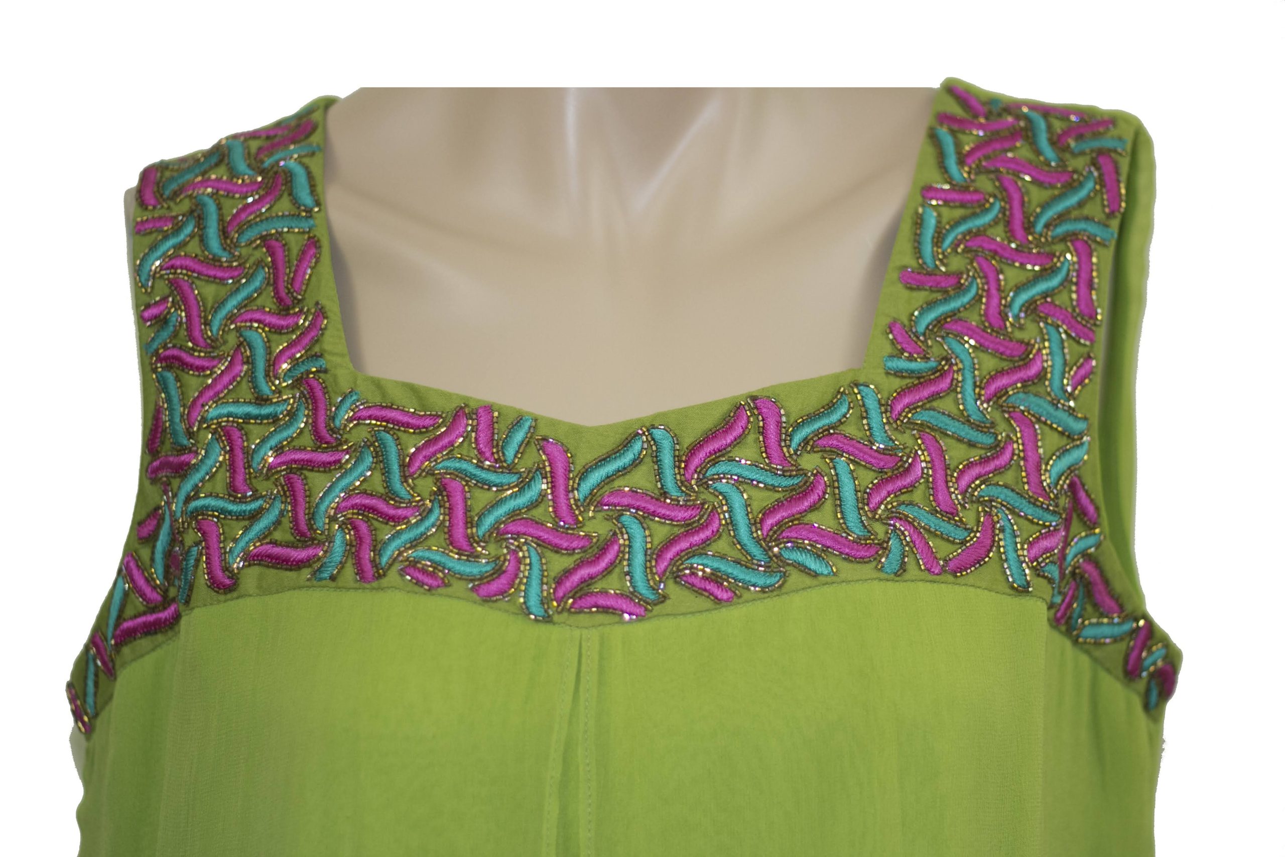Marvelous Thread Embroidered Georgette Dress