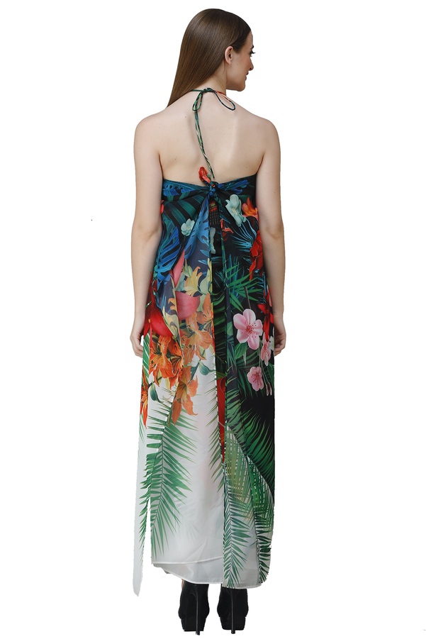 Digital print Georgette Kaftan dress