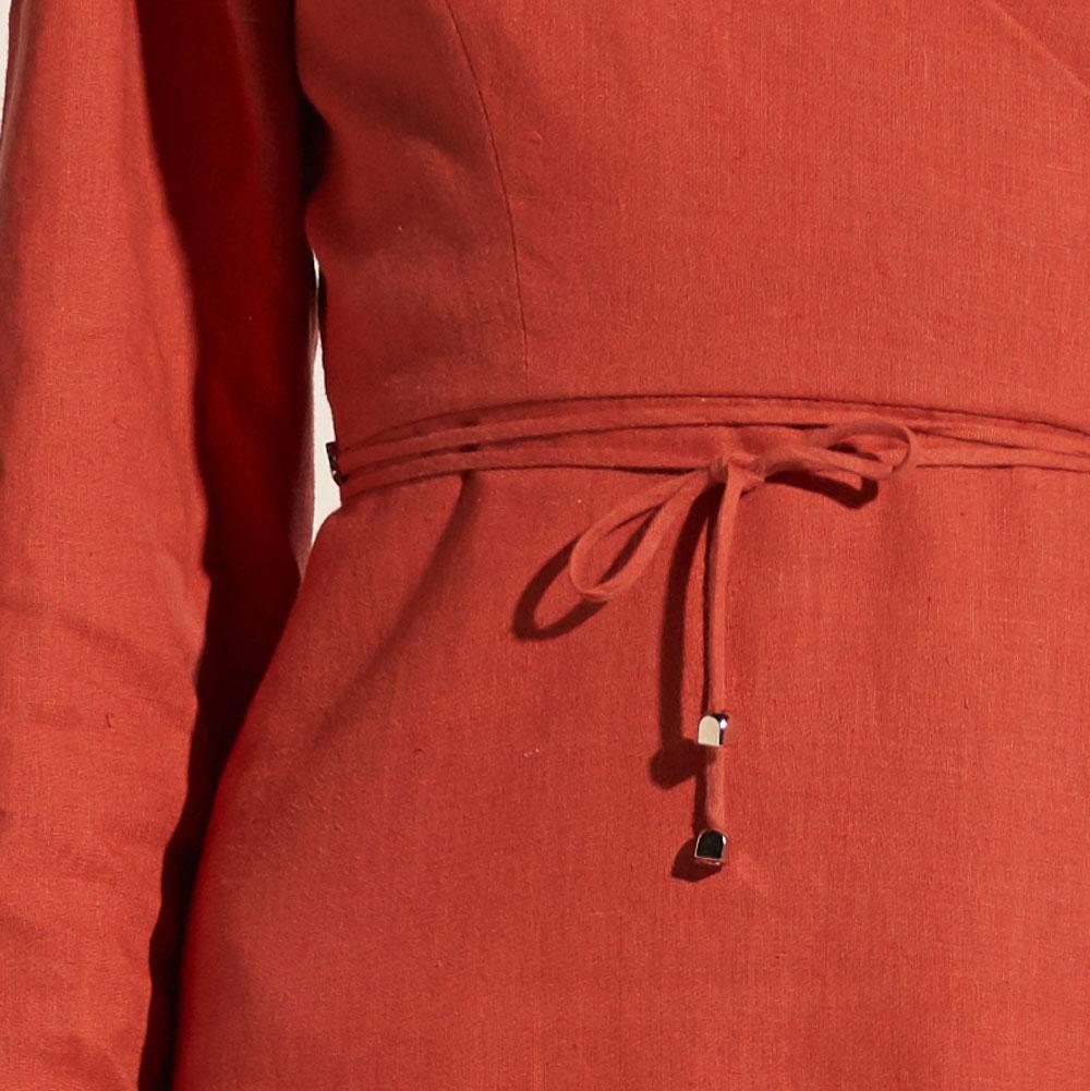 taktai dress asymmetric sleeve flounce hem short dress