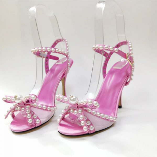 OPEN-TOE, HIGH HEEL STILETTO SANDALS