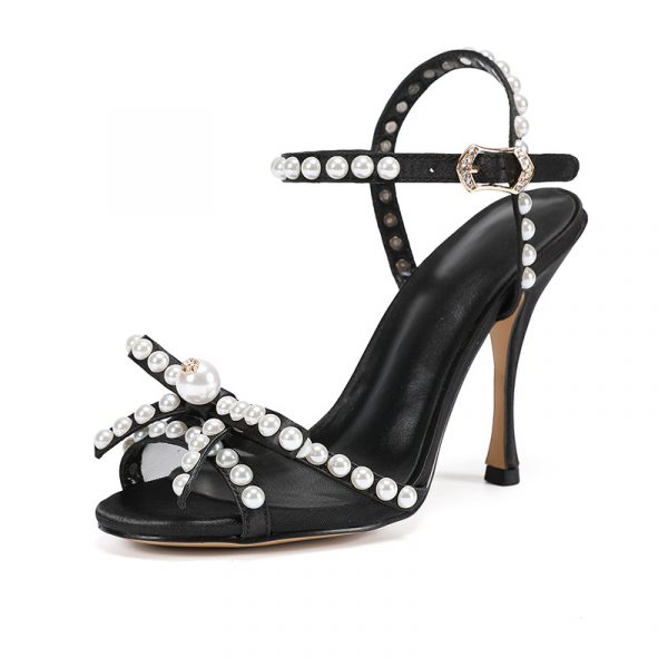 OPEN-TOE, HIGH HEEL STILETTO SANDALS