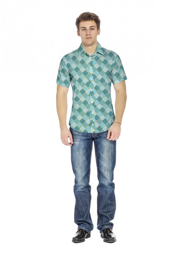 Digital printed half sleeves Shirt (Men/Boys)