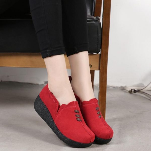 comfortable lift soft loafers