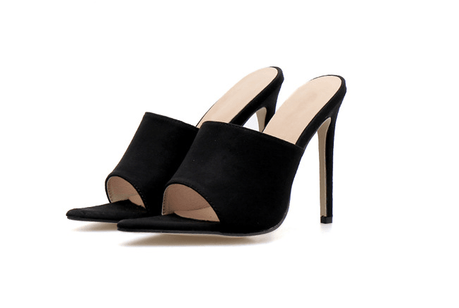 stiletto mule slippers