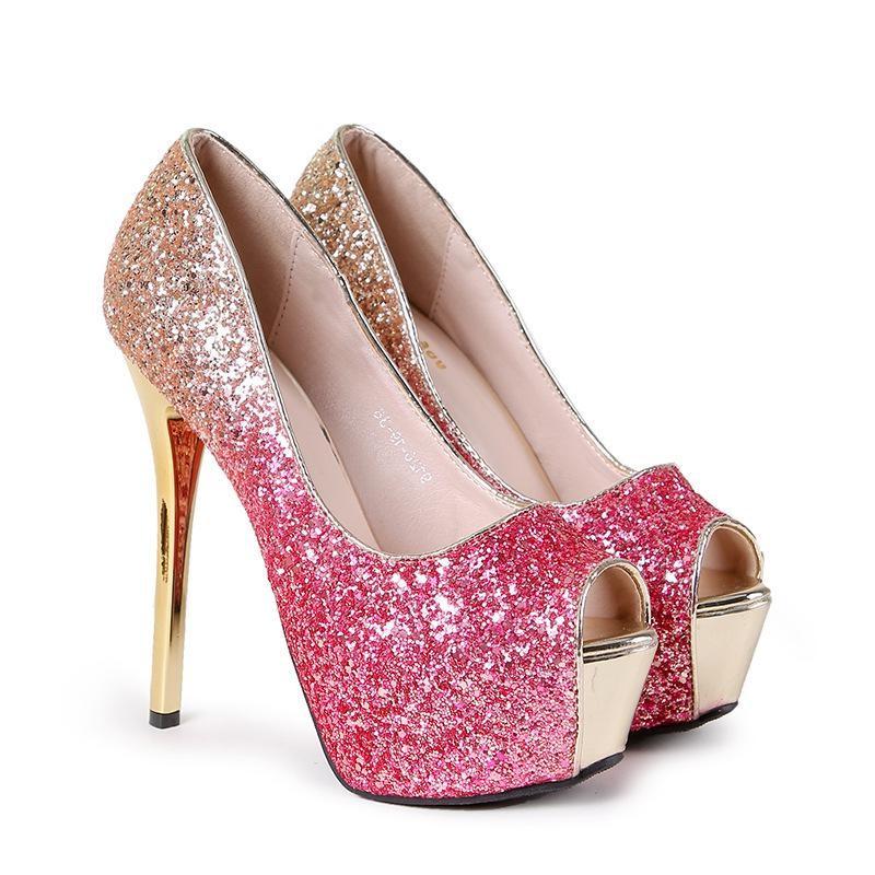 Sequined Fish Mouth Platform Pumps 923571 1080x 1